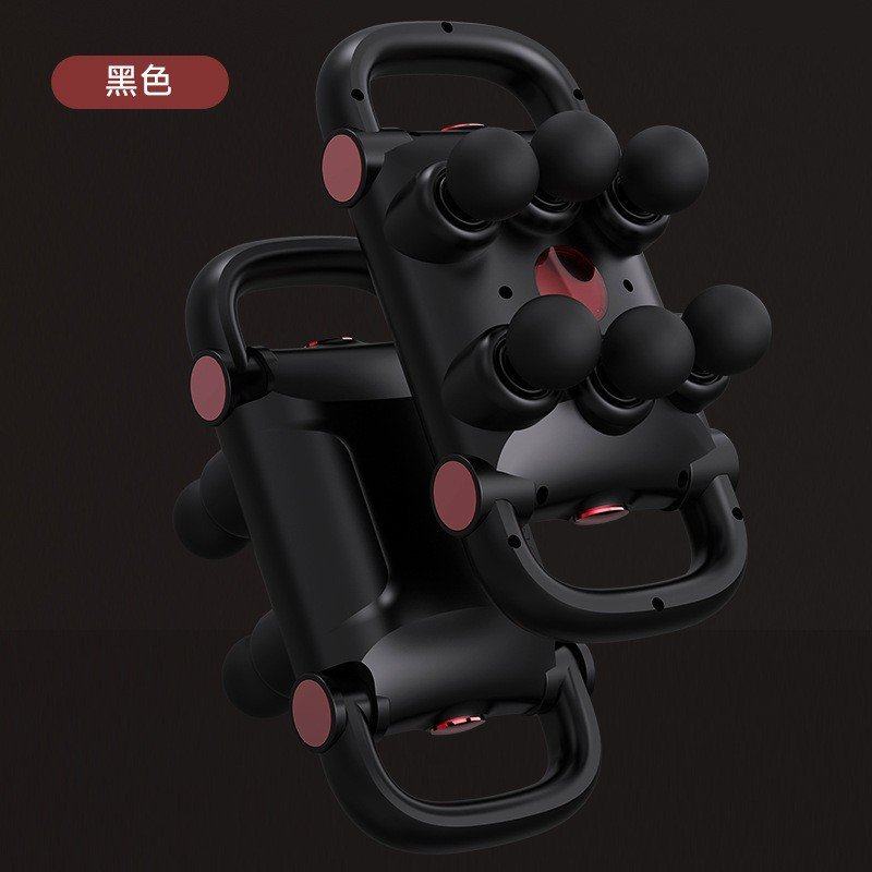 跨境6头液晶筋膜枪多头按摩器肌肉放松按摩仪腰部背部高频震动,个人护理/保健/按摩器材,按摩枪,淘宝优惠券,粉丝福利购,淘宝优惠卷