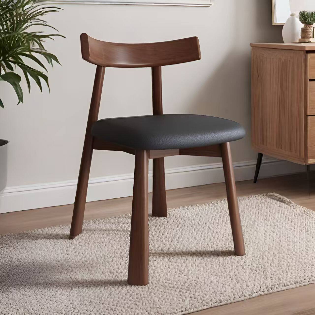 北欧实木餐椅子酒店餐厅凳子闲鱼二手家具旧货市场咖啡厅中古艺术