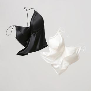 Silk silk women suspenders wear thin mulberry chest beauty