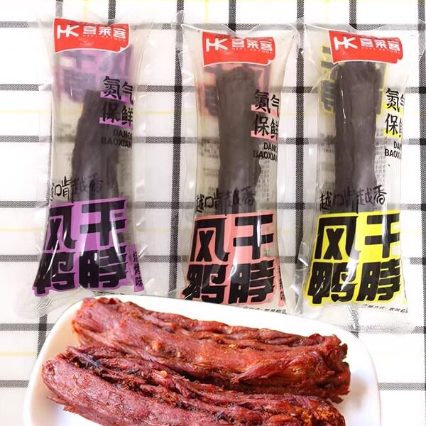 【新日期】喜莱客手撕风干鸭脖图片