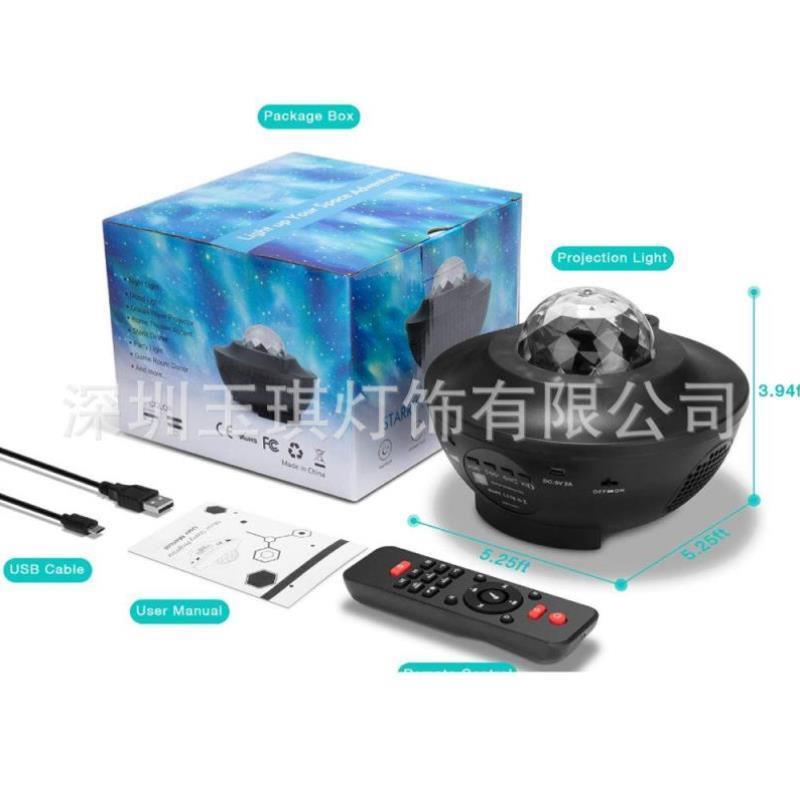 灯星空投影小夜氛围满天星卧室浪漫蓝牙激光房间led水纹情侣床头
