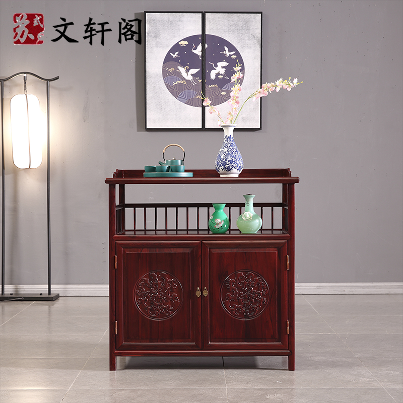 红木家具餐边柜中式茶水柜酸枝木苏式明清古典客厅储物柜置物柜