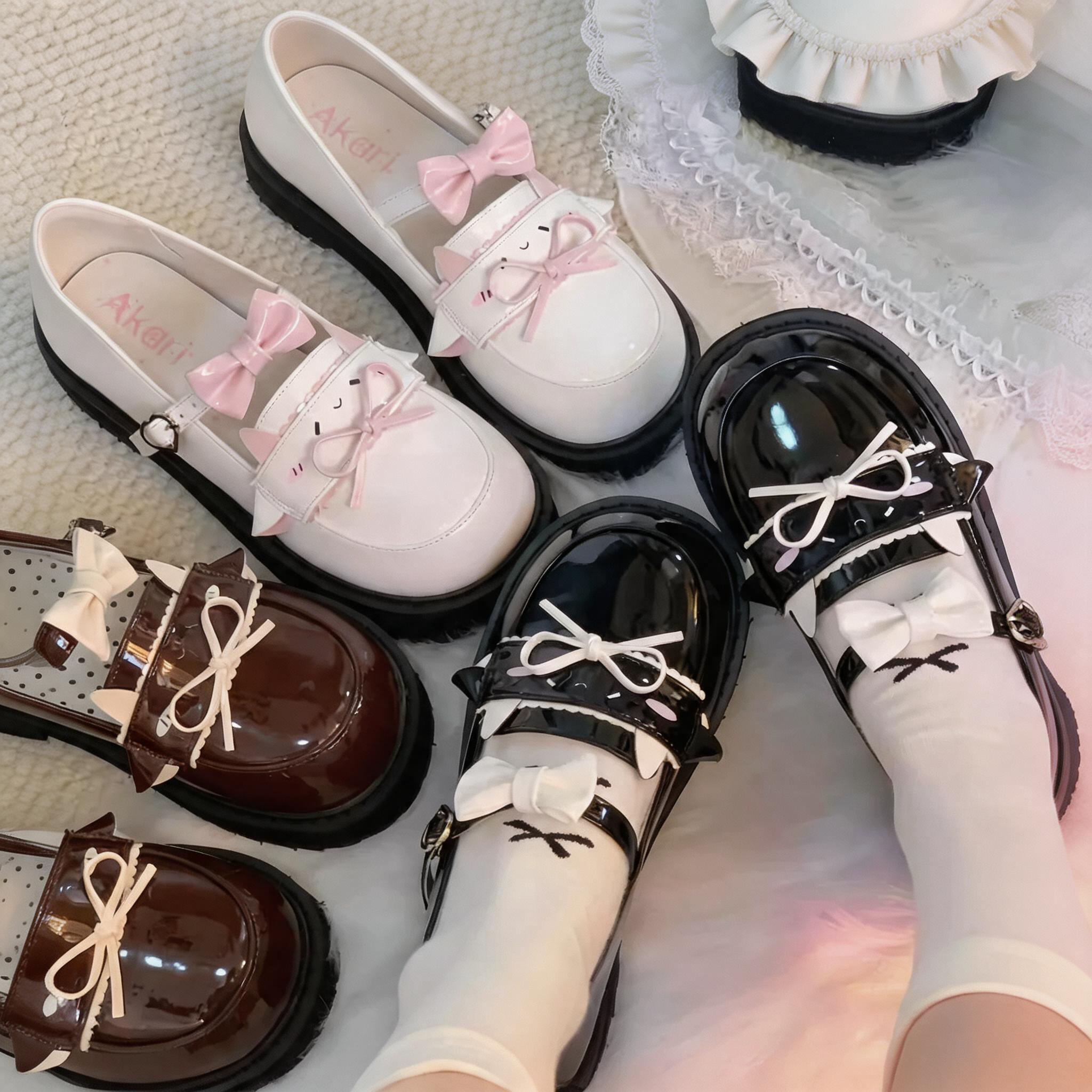 喵叔家原创lolita甜美可爱鞋子女平底水手服玛丽珍鞋jk制服小皮鞋