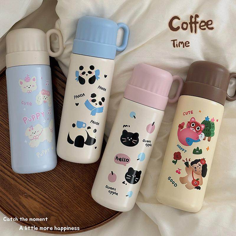 新款卡通可爱水杯学生不锈钢便携保温杯女生上学户外一盖两用杯子,餐饮具,保冷/保温杯,淘宝优惠券,粉丝福利购,淘宝优惠卷