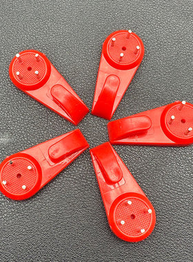 红色喜庆无痕挂钩无痕钉隐形墙钉婚纱照相片挂画钩中国结中号墙挂