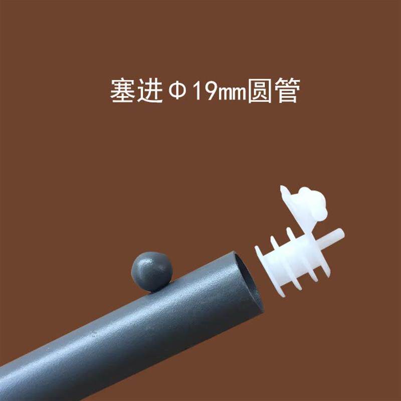 现货塑料塞圆堵头标价牌u挂牌头珠子挂钩封头19mm圆管塞