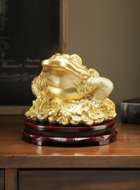 速发式中工招财进宝动物新艺品蟾蜍办公室客厅酒柜电视柜装饰品摆