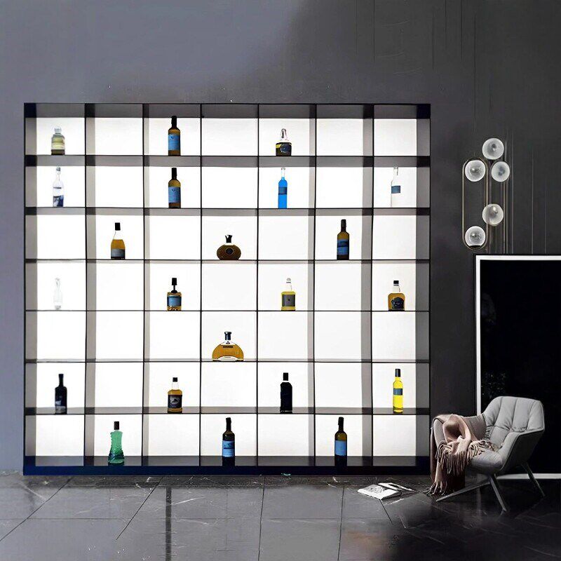 速发压克力发光背板酒柜展示柜子背景墙超薄灯箱平板灯导光板