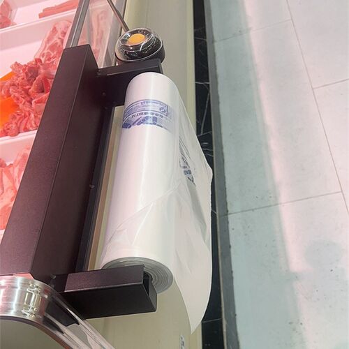 速发超市连卷袋支架挂式挂架袋专用架子货架柜台生鲜散称带湿手器
