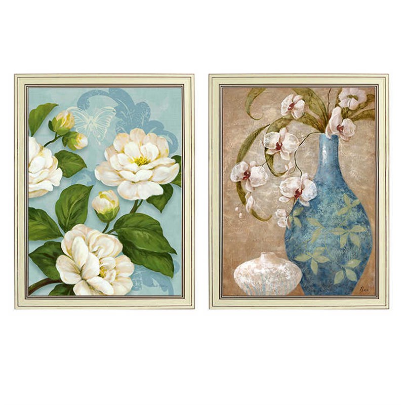 速发客厅餐饭厅装饰画免打孔卫生间浴室防水挂画卧室床头牡丹荷花图片