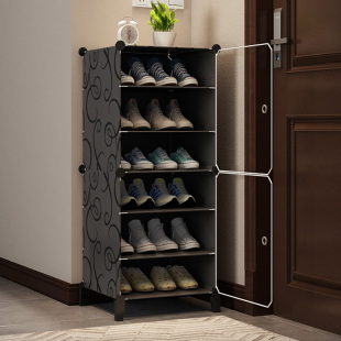 柜靴子 子收纳神器盒叠鞋 速发鞋 盒收纳折口明省空间简易门透塑料鞋