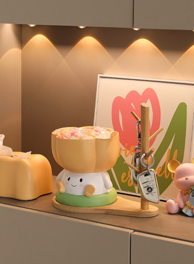 速发置厅装纳摆件创意花朵客物架进门口入户鞋柜收饰客厅玄关摆设