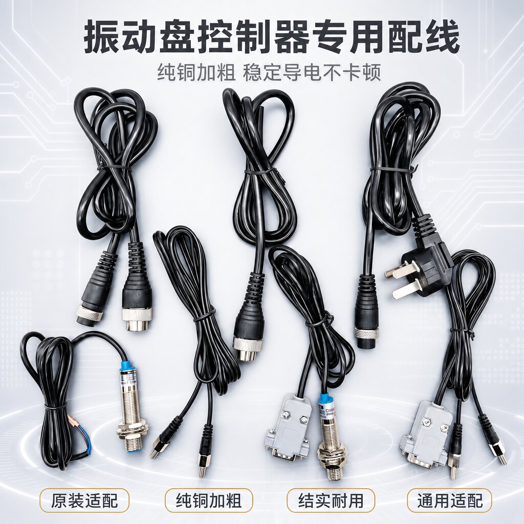 振动盘控制器输出线/电源线/M5光电对射线/m12接近开关控制器配线