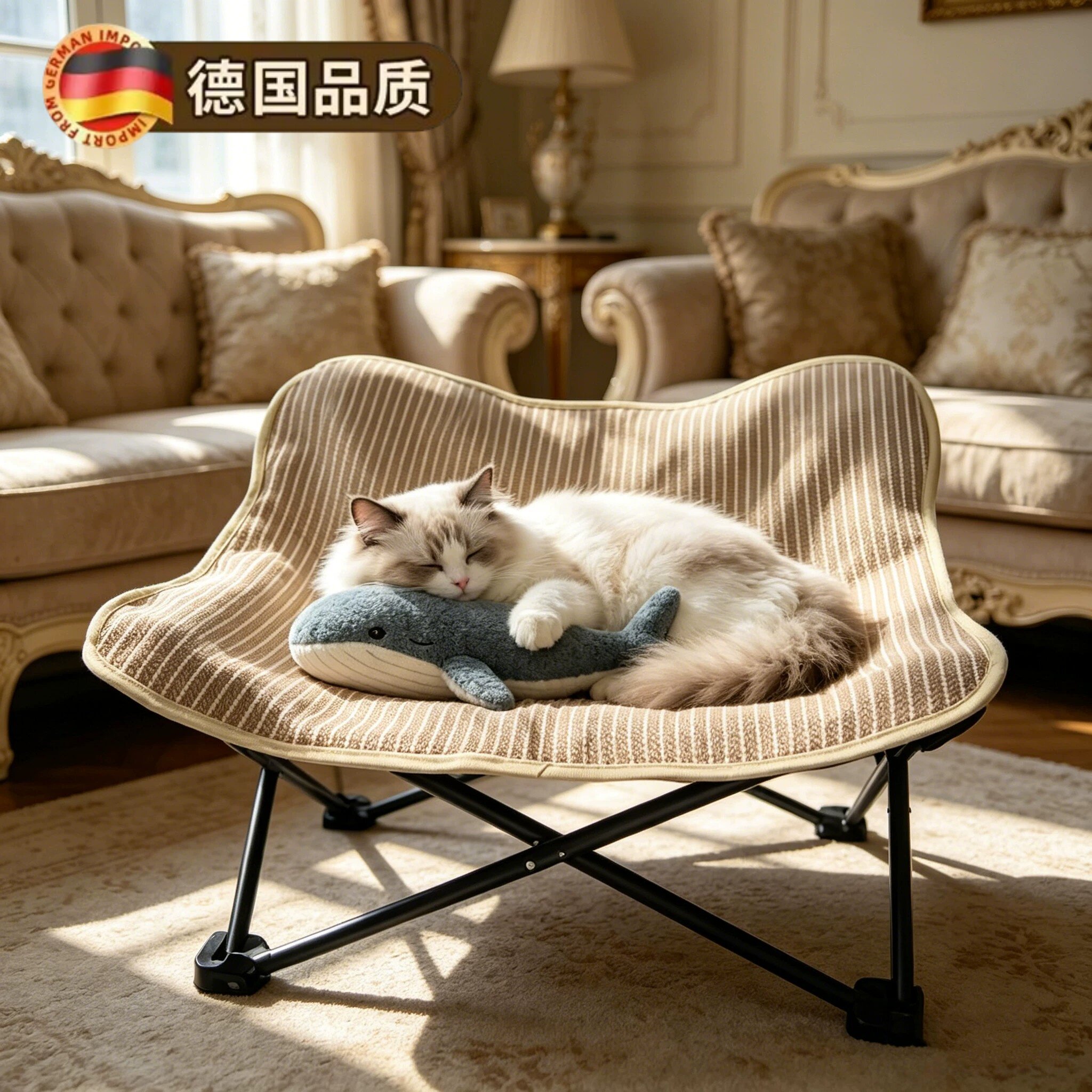 德国剑麻宠物行军床折叠猫躺椅猫