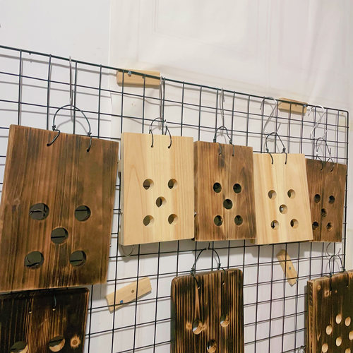 加厚实木碳化鹿角蕨挂板