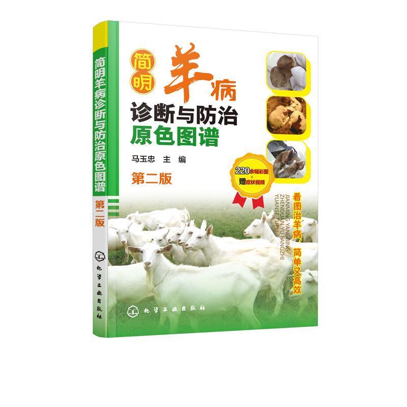马玉忠简明羊病诊断与防治原色图谱（正版旧书包邮）化学工业出版社有限公司9787122338600