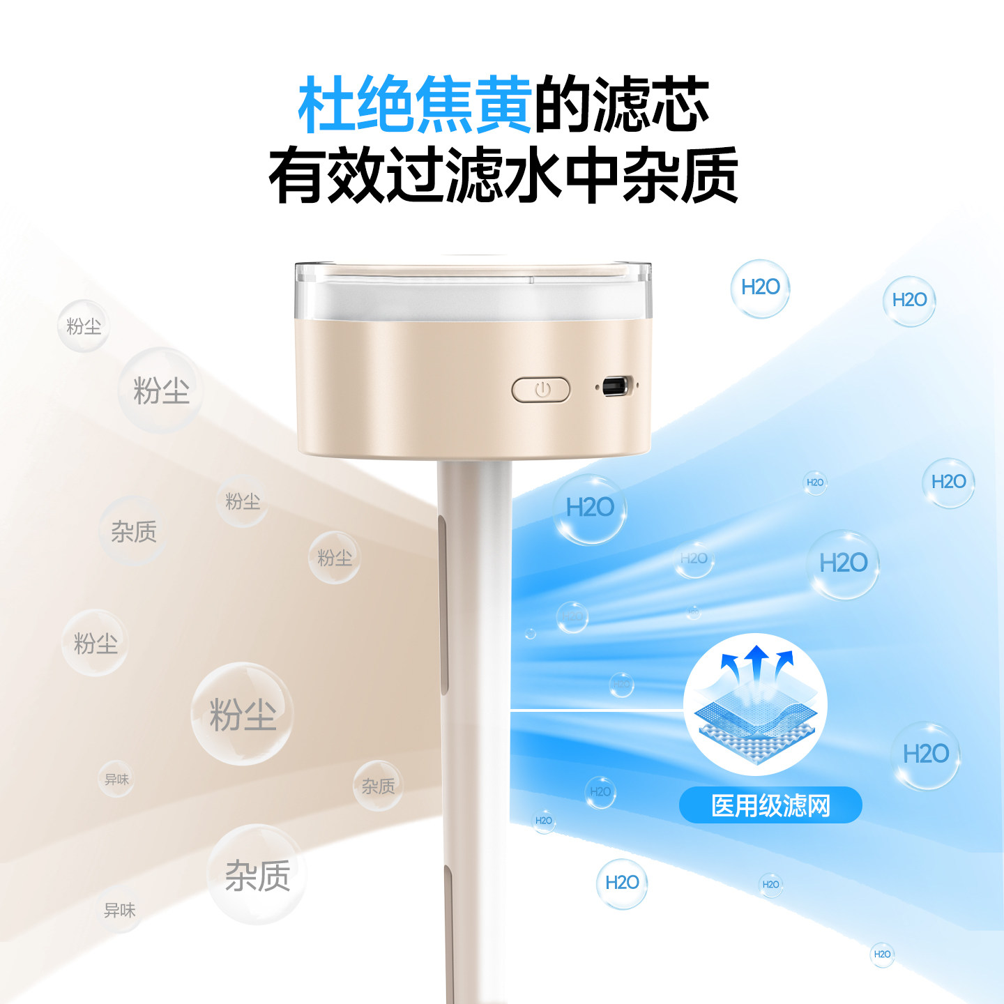 能适2025新款空气加湿器家用静音卧室小型客厅大喷雾孕妇婴儿便携