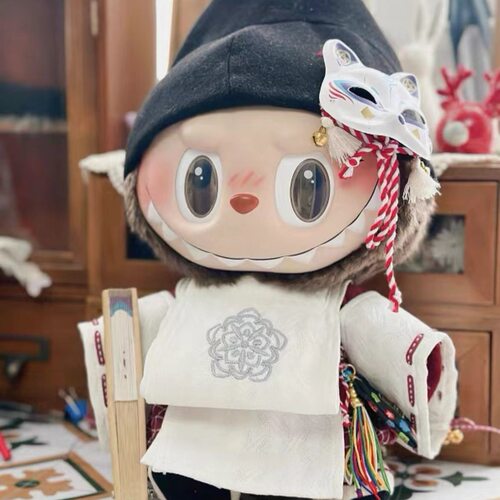 labubu38cm娃衣阴阳师套装衣服拉布布站姿公仔全套玩偶毛绒娃衣