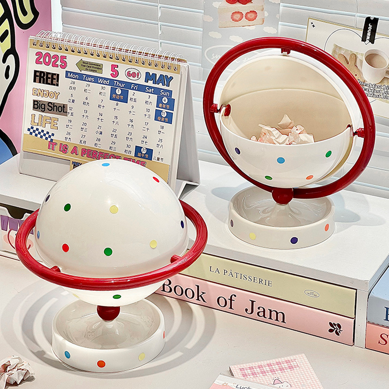 有盖迷你家用桌上可爱创意高颜值