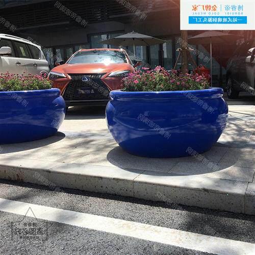 玻璃钢花盆户外防腐花箱商场花盆酒店组合落地花钵户外种植大花盆
