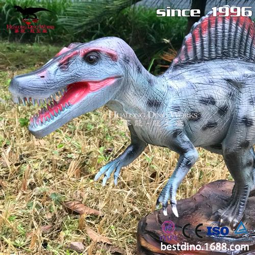 玻璃钢仿真棘龙模型模具摆件小恐龙模型玩具来样来图定制设计