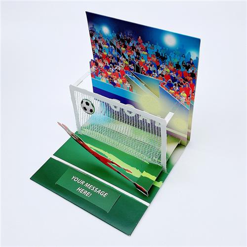 跨境父亲节立体贺卡定制创意足球汽车礼品纸雕纪念卡片工厂D