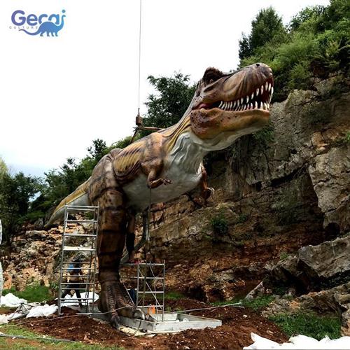 自贡大型仿真恐龙定制户外景区园林景观展览霸王龙模型制造厂家