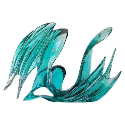 家居装饰透明树脂艺术摆件定制别墅酒店玄关造型摆件客厅售楼处