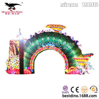 新品创意彩灯五光十色灯会灯展时光大道凤凰传奇大门灯组摆件