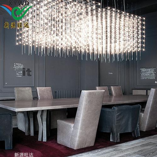 非标工程餐饮宴会厅光立方吊灯酒店大堂满天星灯售楼部沙盘吊灯