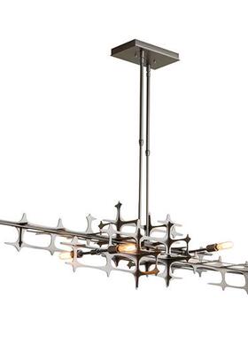 ins后现代吊灯设计师不锈钢创意样板间装饰灯港式简奢餐厅饭厅灯