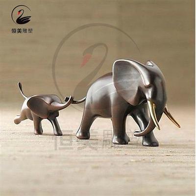 大型不锈钢大象雕塑镂空编织动物几何切面彩绘景观发光仿真大摆件
