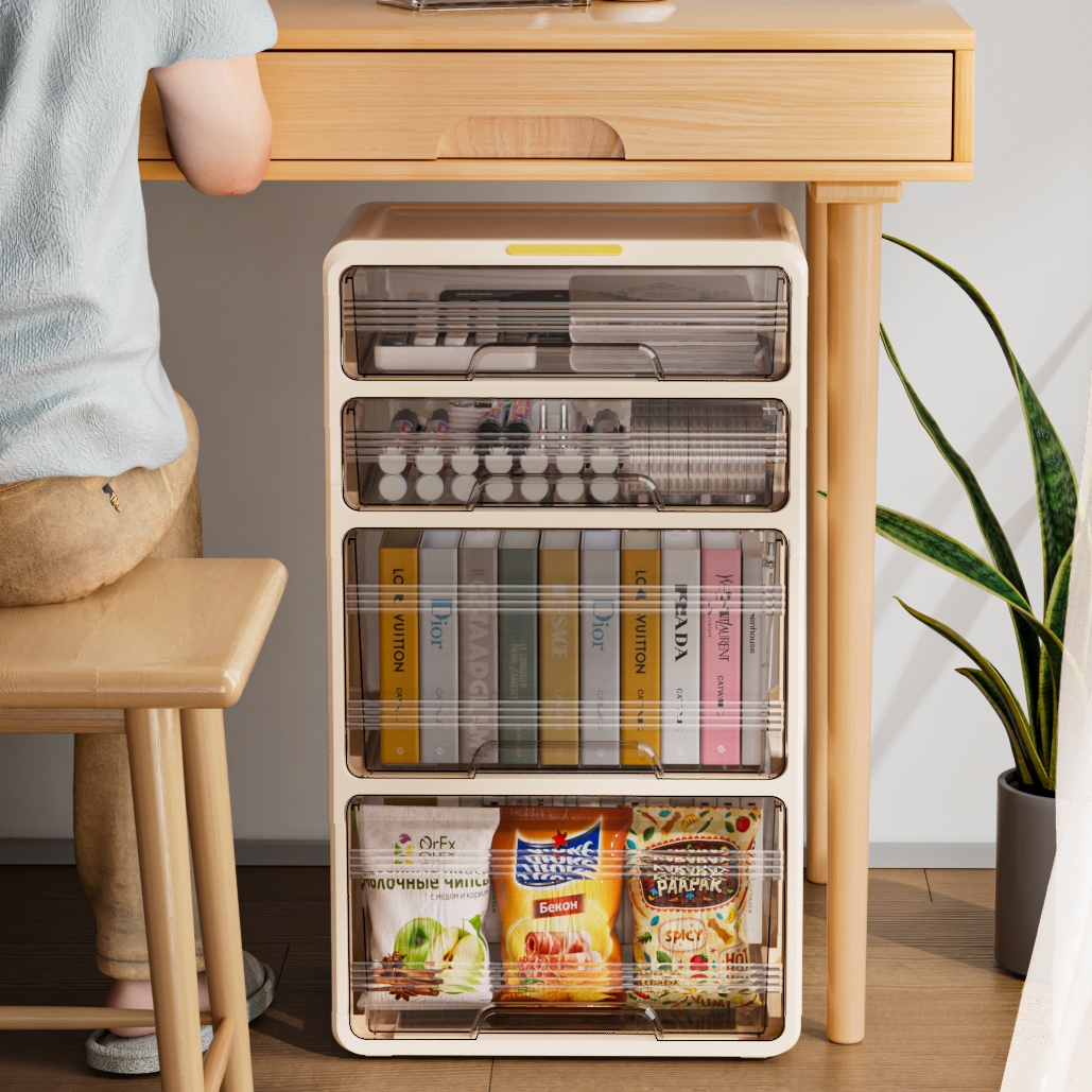 桌下收纳柜可移动抽屉式