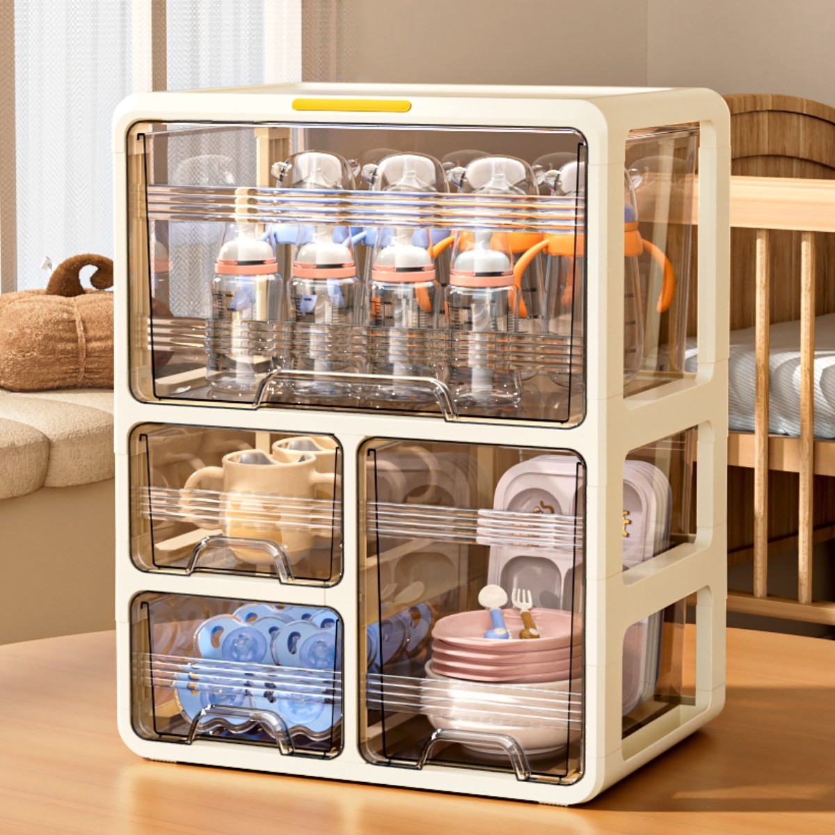 奶瓶收纳盒宝宝餐具防尘储物盒儿童辅食工具收纳箱婴儿用品置物架,家庭/个人清洁工具,杯架,淘宝优惠券,粉丝福利购,淘宝优惠卷