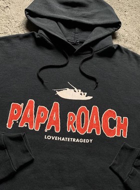 Jacoby Shaddix Papa Roach Sweatshirt蟑螂老爹乐队美式连帽卫衣