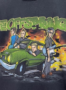 the Offspring short sleeves Spray paint后裔乐团流行短袖T恤