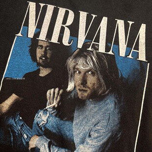 WHO CARE复古大百科涅槃乐队NIRVANA科特柯本短袖T恤美式高街摇滚