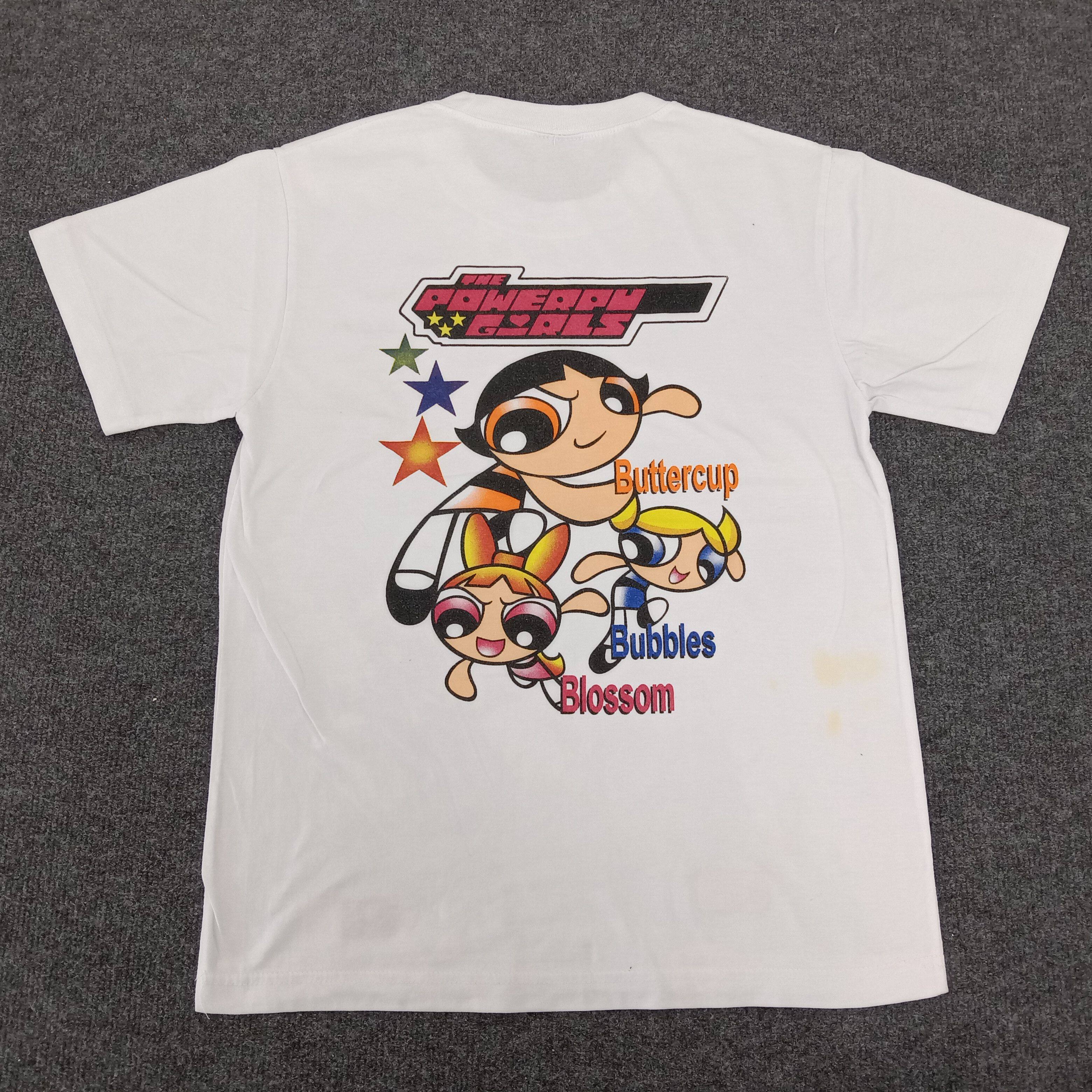 WHO CARE复古大百科the powerpuff girls 飞天小女警高街短袖T恤