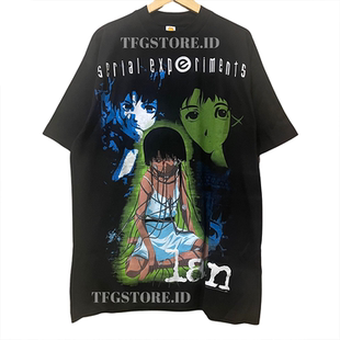 WHO CARE复古大百科  日漫lain铃音卡通动漫小众男女同款短袖T恤