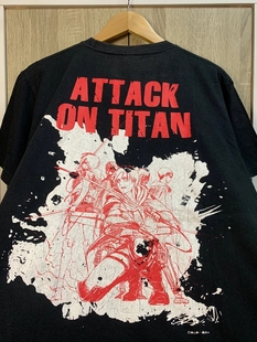Attack on Titan tee/tshirt Reiner Braun进击的巨人大码短袖T恤