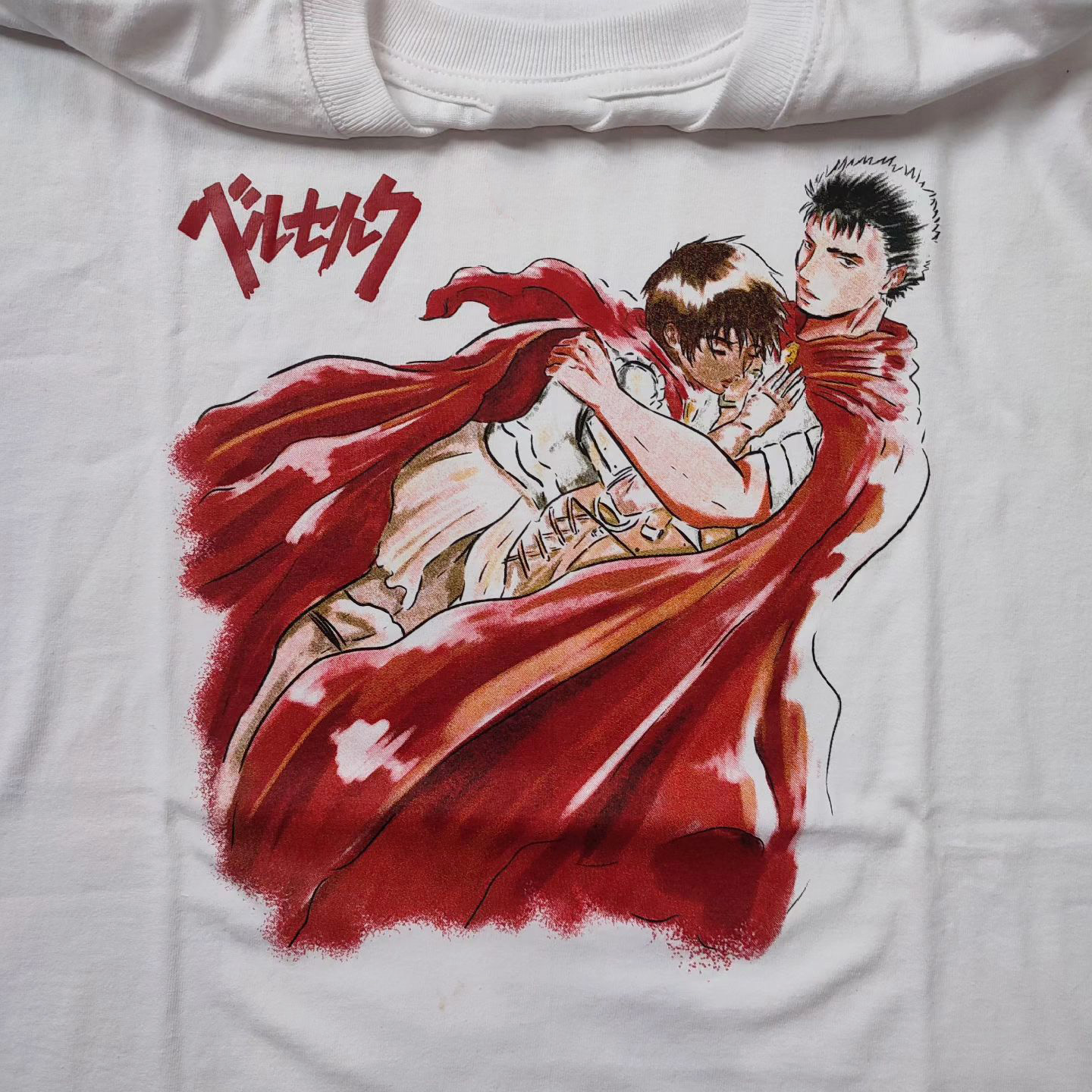 WHO CARE复古大百科Berserk anime whitetee烙印勇士休闲短袖T恤