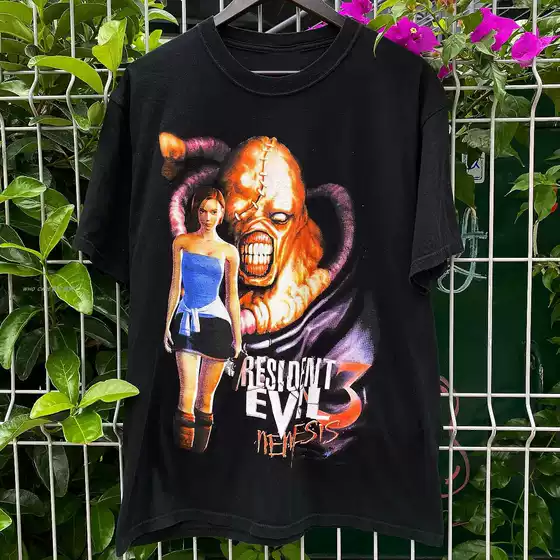 Biohazard 3 Short Sleeves Resident Evil 3 Gender-Neutral Vintage Trendy Os Short-Sleeve T-Shirt