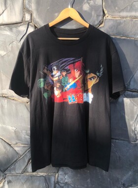 YuYu Hakusho直喷高街滑板短袖T恤卡通日系幽游白书short sleeves