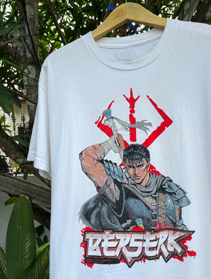 小领口！Berserk White Tshirt烙印勇士热血动漫百搭ootd短袖T恤