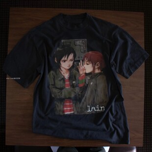 WHO CARE复古大百科 复古90年代高级感短袖T恤二次元日系卡通铃音