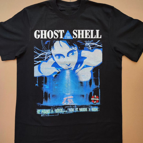 WHO CARE复古大百科Ghost in theShell blacktee攻壳机动队短袖T