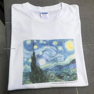 Gogh van TheStarryNight tee T恤梵高 Vincent tshirt短袖 Willem