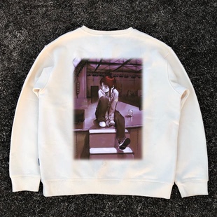 WHO CARE复古大百科日系小众二次元lain铃音的实验室圆领卫衣高街