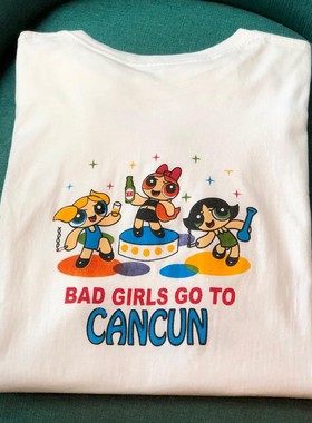 The Powerpuff Buttercup short sleeves飞天小女警毛毛短袖T恤