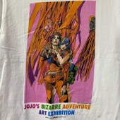 WHO 奇妙冒险 T恤JOJO CARE复古大百科古着感高街二次元 宽松短袖